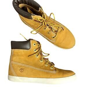 Timberland Womens 6" Glastenbury Wheat Nubuck Leather Lace Up Boots Size 6
